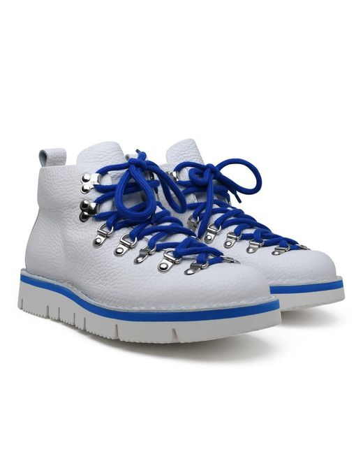 Fracap Blue M120 White Leather Boots