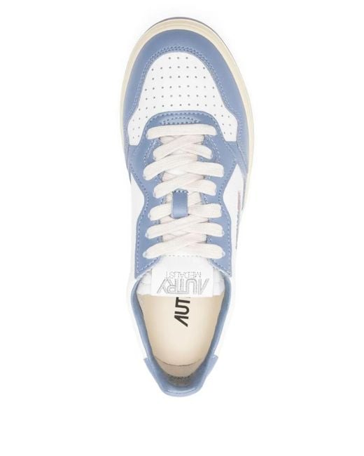Autry Blue Lace Up Sneakers
