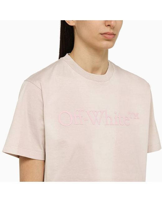 Off-White c/o Virgil Abloh Black Off- Cropped T-Shirt With Logo