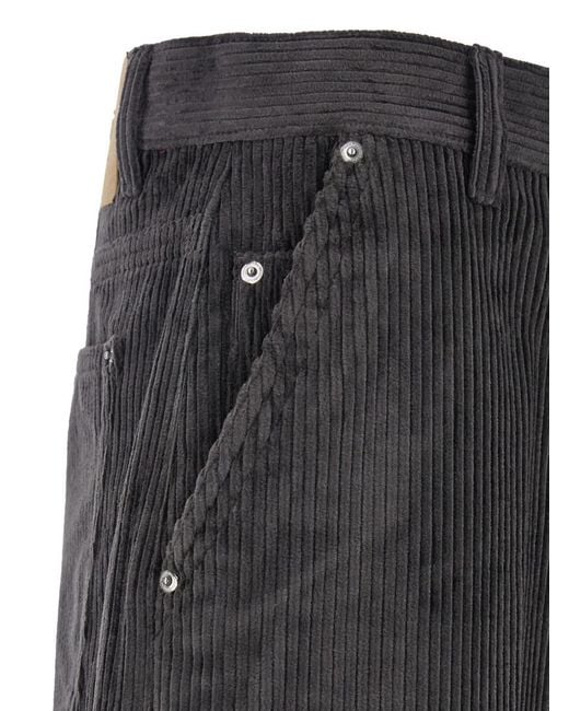 AMI Gray Large Fit Pant for men