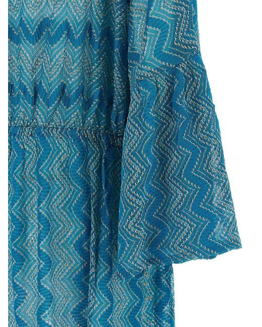 Missoni Blue Knitted Dress