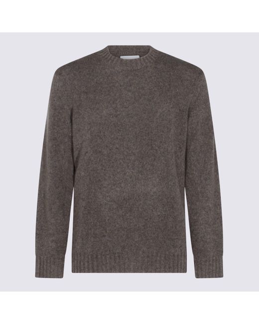 NN07 Gray Wool Knitwear for men