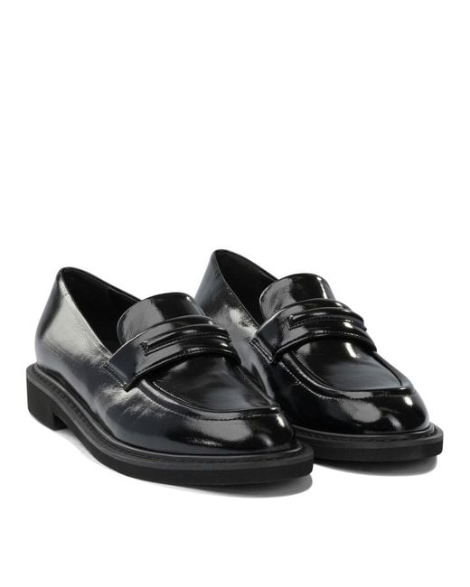 Halmanera Black Glossy Leather Loafers