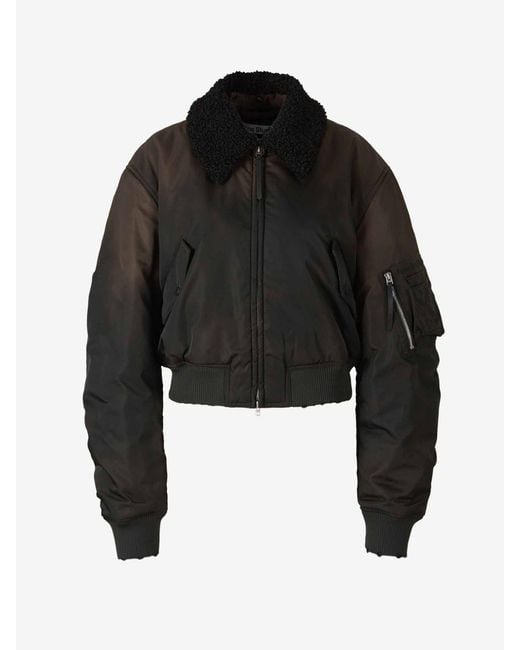 Acne Blue Technical Bomber Jacket