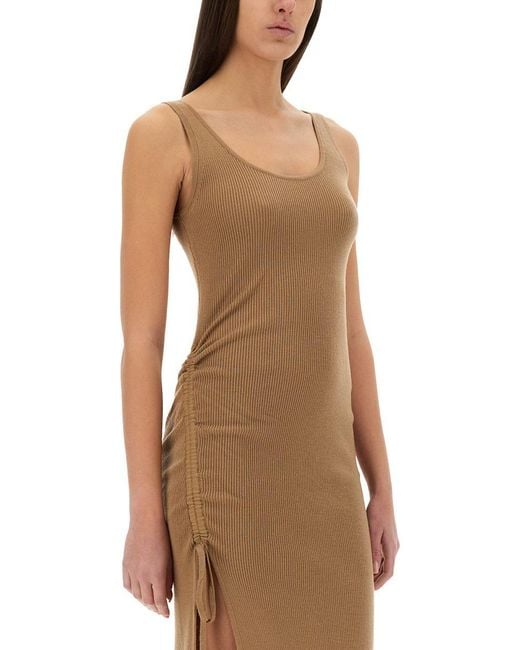 Michael Kors Natural Stretch Wool Blend Camisole Dress