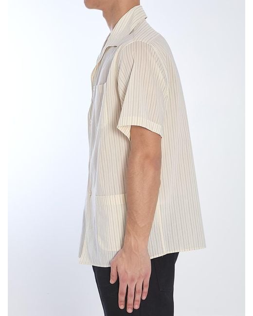 Maison Margiela White Striped Shirt for men