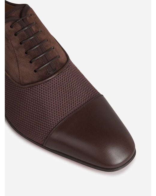 Christian Louboutin Brown Greggo Shoes for men