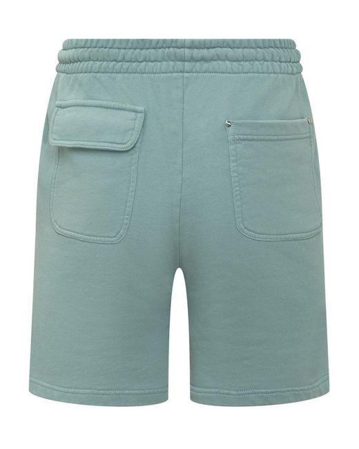 MOUTY Blue Shorts With Logo for men