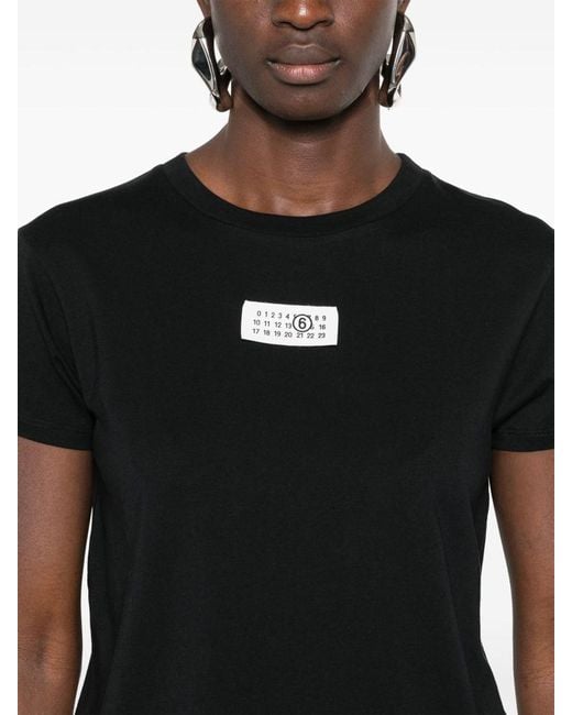 MM6 by Maison Martin Margiela Black T-shirts And Polos