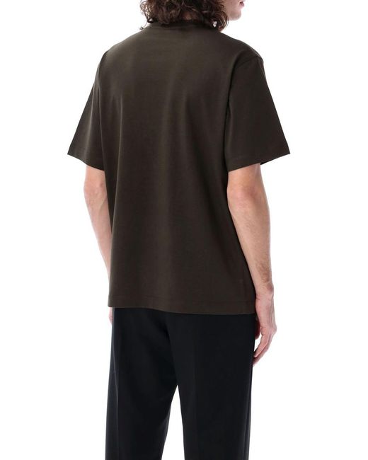 Burberry Black Ekd Cotton T-Shirt For for men