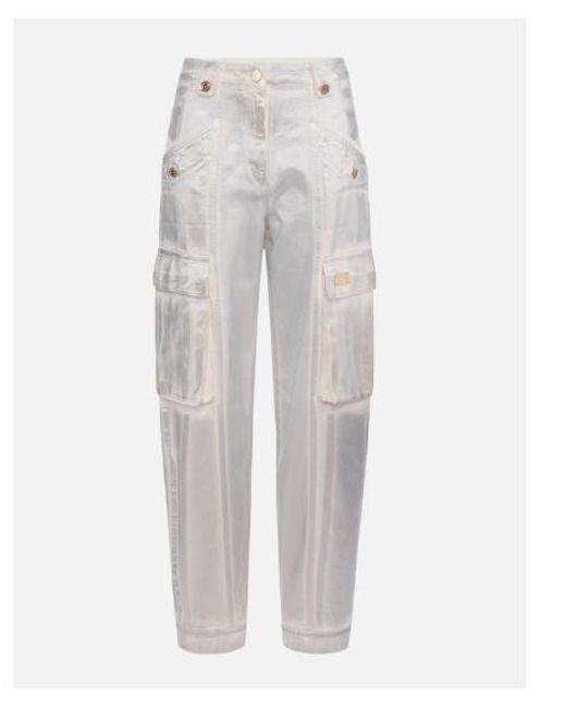 Elisabetta Franchi White Jeans