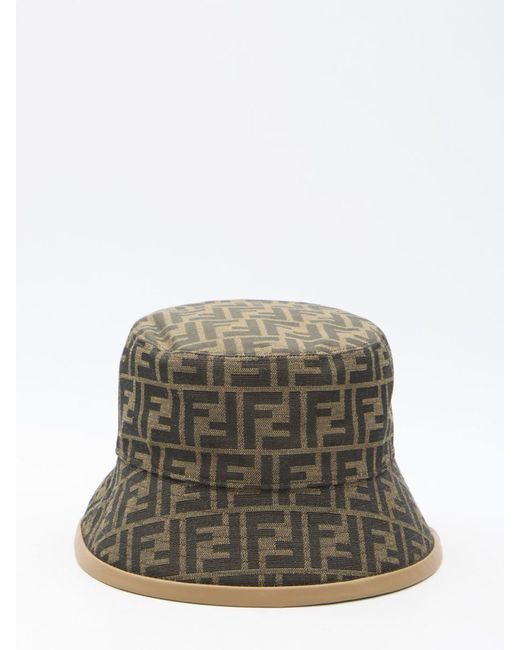 Fendi Green Ff Bucket Hat for men