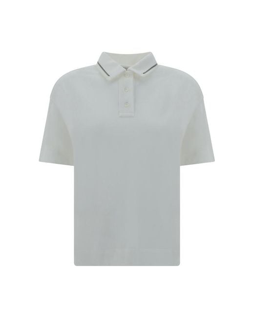 Brunello Cucinelli Gray Polo Shirt