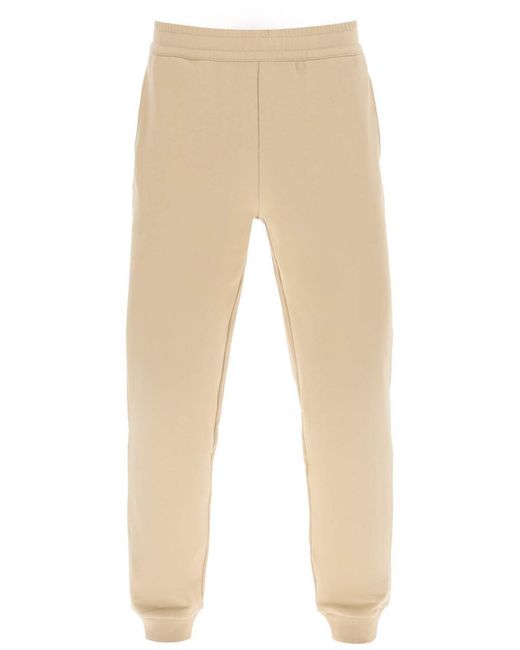 Burberry Natural Cotton Sweatpants With Prorsum Label for men
