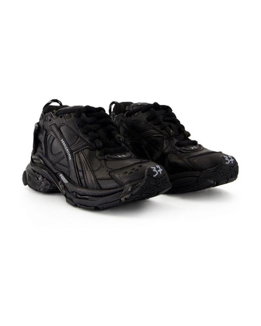 Balenciaga Black Runner Ripstop Sneakers