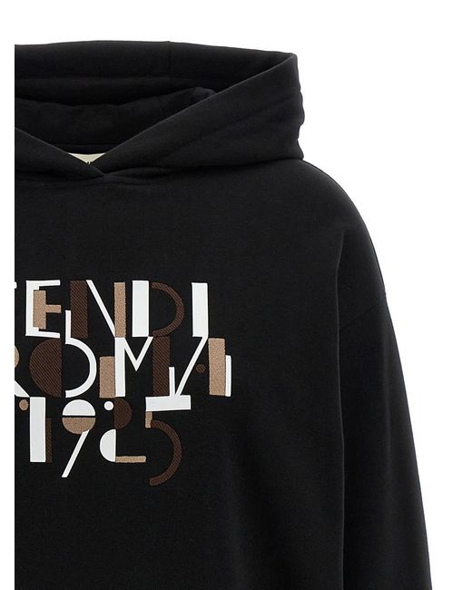 Fendi Black Roma' Sweatshirt