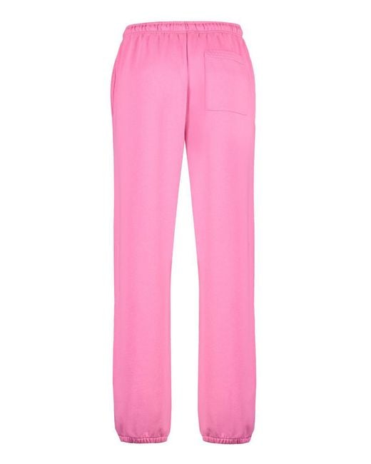 Acne Pink Cotton Track-Pants for men