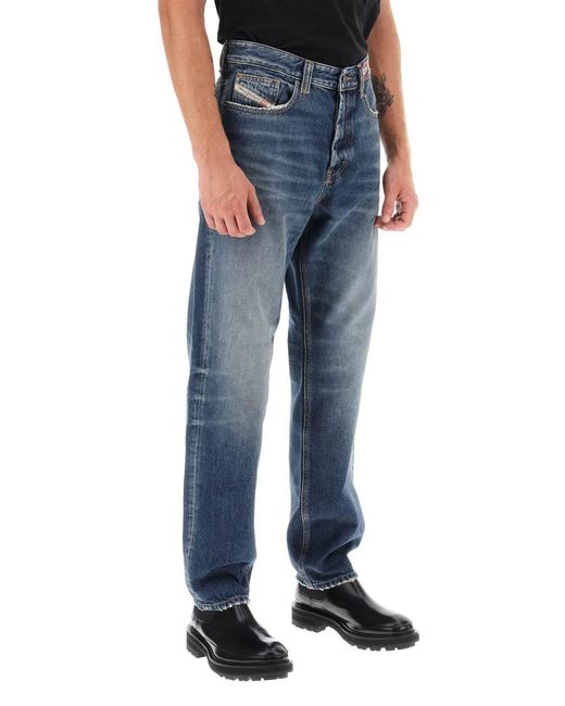 DIESEL Blue 'd-macs' Loose Jeans With Straight Cut for men