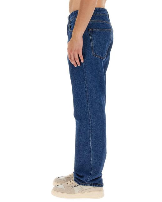 MSGM Blue Regular Fit Jeans for men