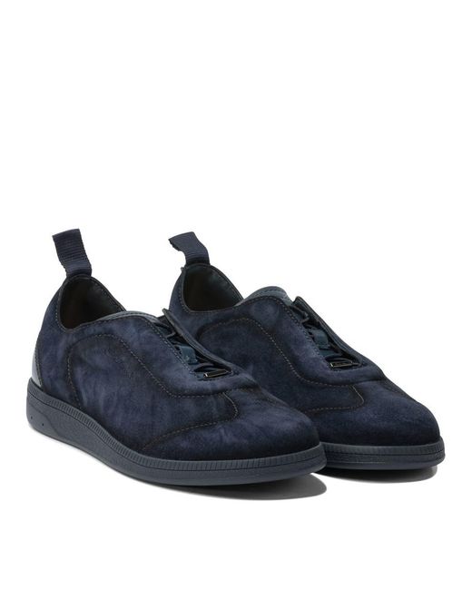 Santoni Blue "lume" Sneakers for men