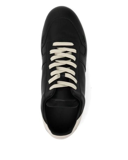 Rick Owens Black Minimal Sneak for men