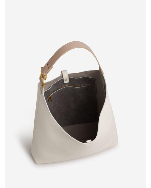 Chloé White Leather Hobo Bag