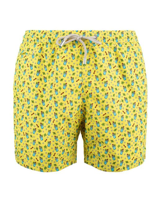 Mc2 Saint Barth Yellow Lighting Swimsuit for men