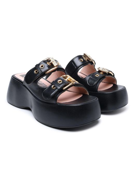 Moschino Black Sandals