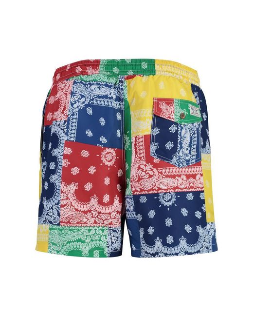 Polo Ralph Lauren Blue Nylon Swim Shorts for men