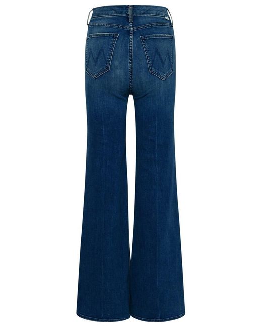 Mother Blue Roller Cotton Jeans