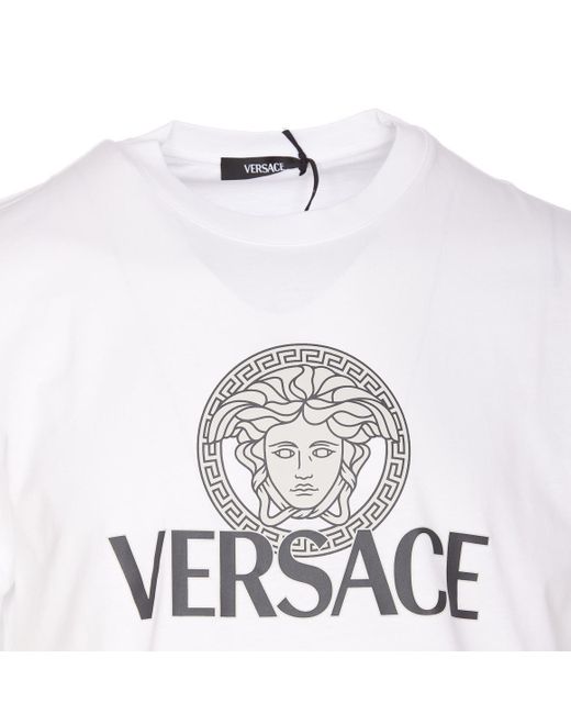 Versace White T-shirts And Polos for men