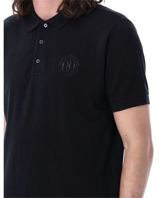 Bally Black Emblem Polo Shirt for men