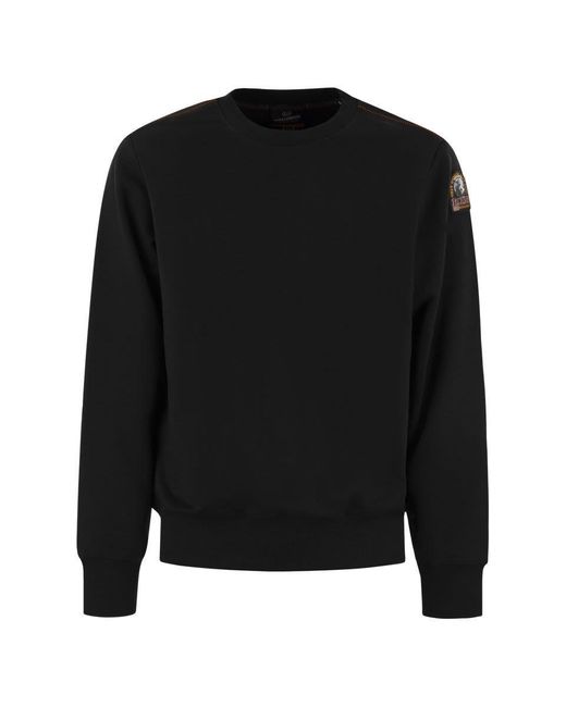 Parajumpers Black K2 - Cotton Crew-neck Sweatshirt for men