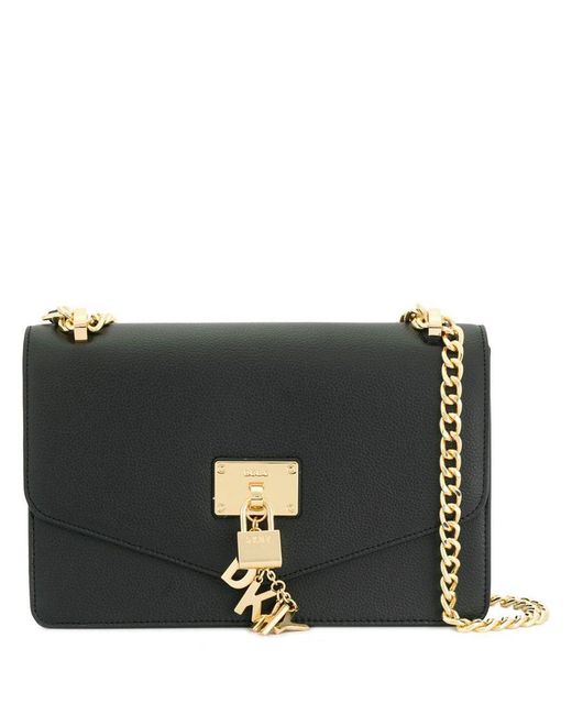 DKNY Elissa Leather Crossbody Bag in Black Lyst