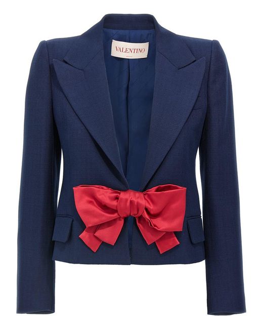 ジャケット VALENTINO GARAVANI 'Plusdepois' print jacket Blue Valentino Garavani 'Plusdepois' Print Jacket in Blue | Lyst