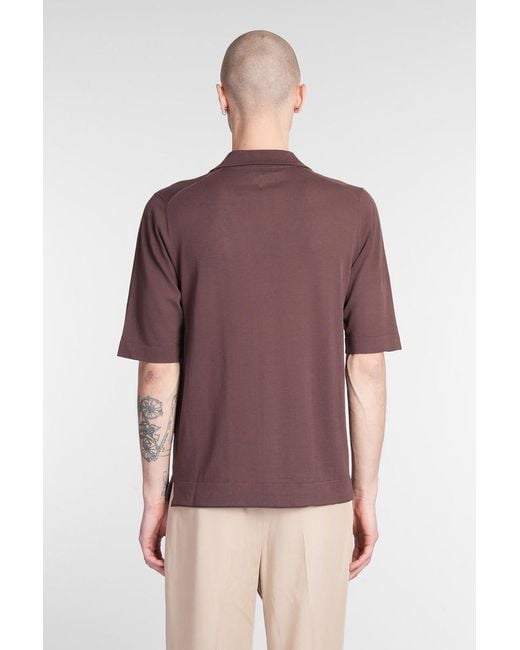 Ballantyne Purple Polo for men