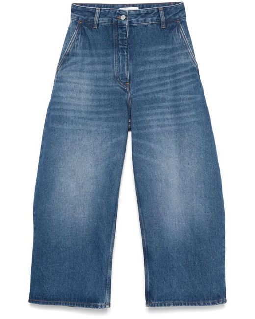Studio Nicholson Blue Chalco Wide Leg Denim Jeans