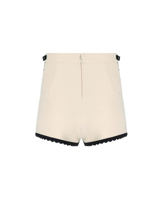 Elisabetta Franchi Natural Butter Shorts