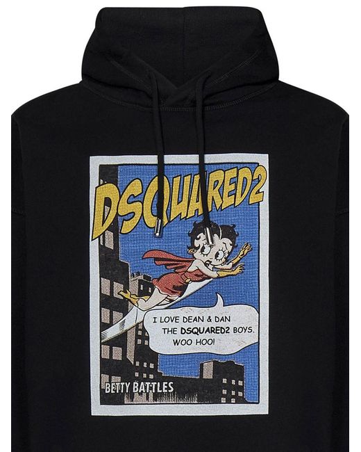 DSquared² Black Betty Boop Sweatshirt
