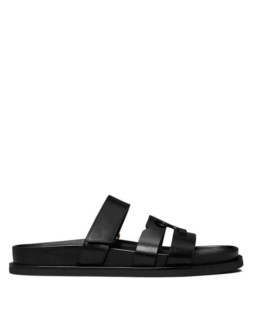 Tory Burch Black Ines Slider Sandals