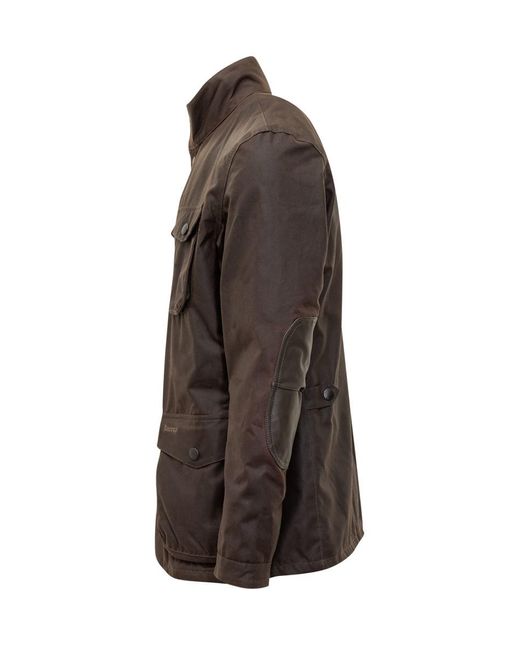 Barbour Brown Quilted Vest With Zipper Fastening And Front Pockets for men