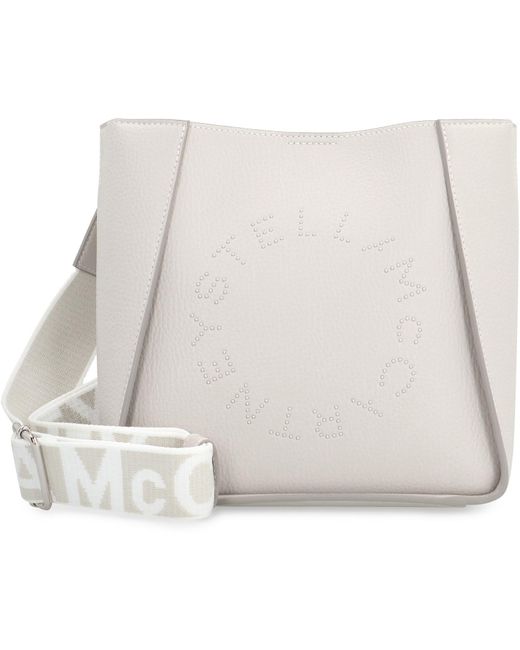 Stella McCartney White Stella Logo Shoulder Bag