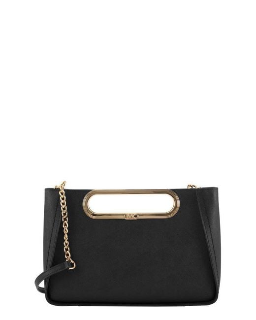 Michael Kors Chelsea - Saffiano Leather Crossbody Bag in Black | Lyst