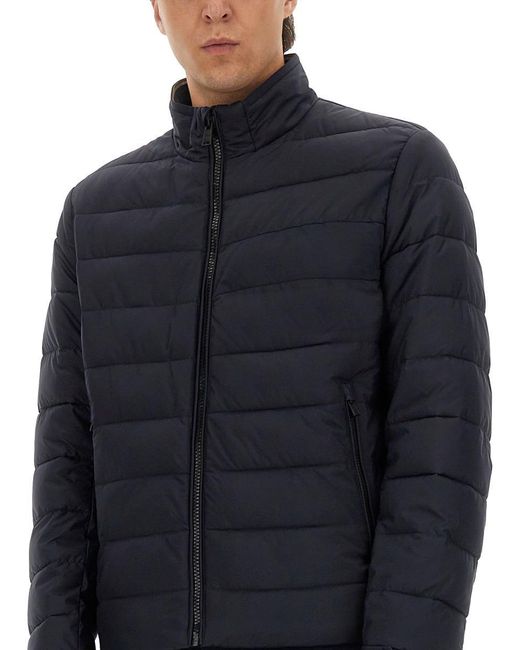 Boss Blue Regular Fit Water Repellent Jacket for men