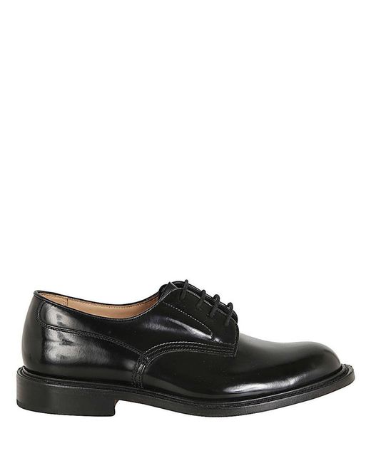 Tricker's Black Woodstock Lace Up Shoes for men