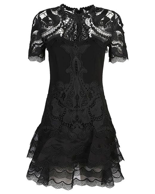 Jonathan Simkhai Black Paislee Crepe Mini Dress