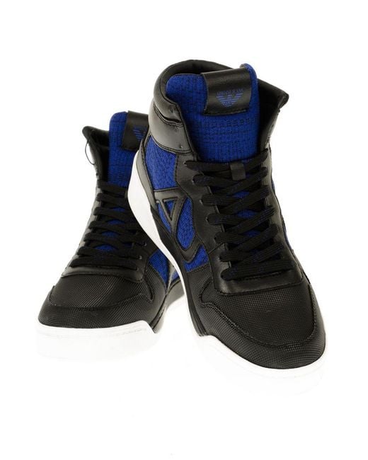 Armani Jeans Blue Ankle Boots Sneaker for men