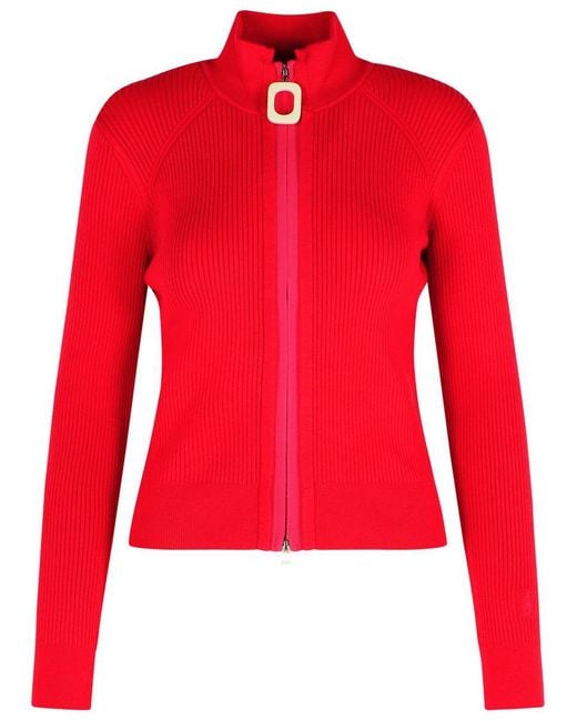 J.W. Anderson Red Crimson Cotton Blend Turtleneck Sweater