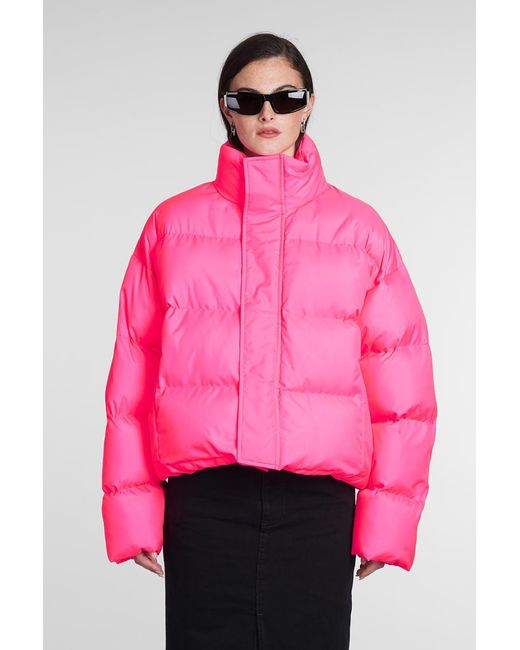 ダウンジャケット・コート Balenciaga Pink Nylon Padded Jacket Balenciaga Puffer in Pink | Lyst Australia