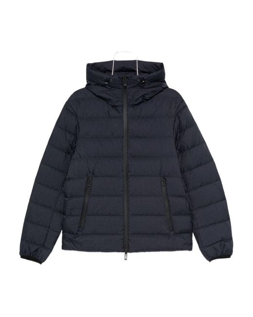 Emporio Armani Blue Nylon Down Vest for men